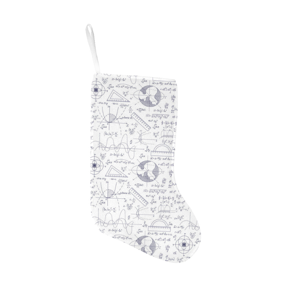 Math Pattern Print Design 03 Christmas Stocking