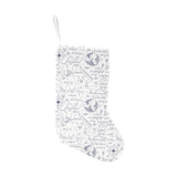 Math Pattern Print Design 03 Christmas Stocking