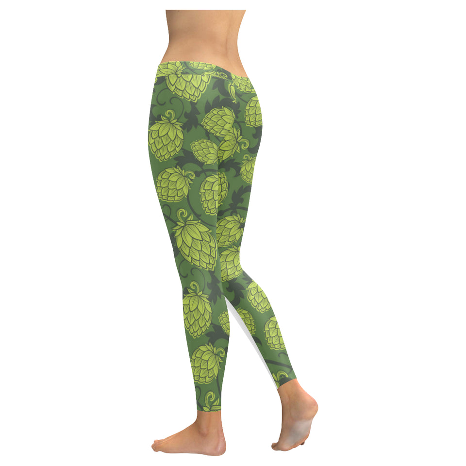 Hop pattern Hop cone background Women's Legging Fulfilled In US