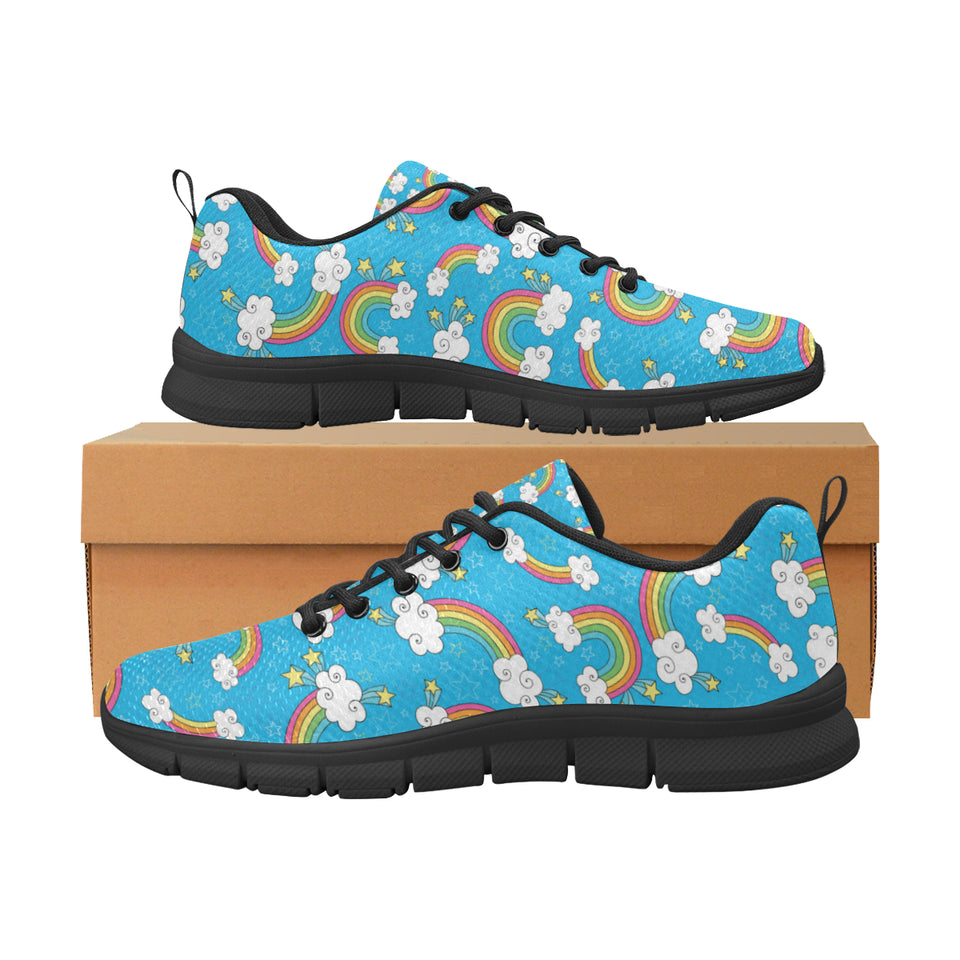 Rainbows Sky Clouds Pattern Women's Sneaker Shoes