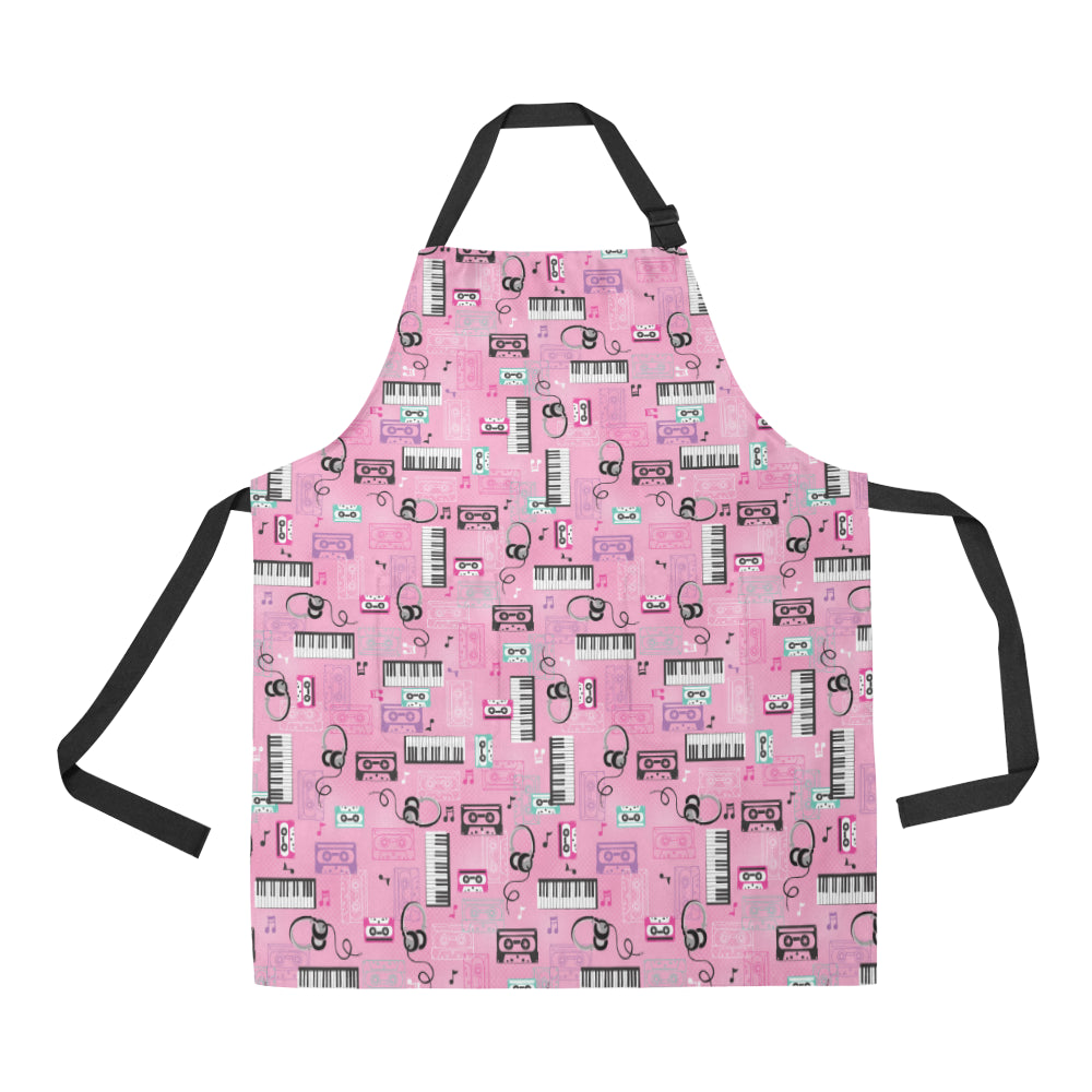 Piano Pattern Print Design 01 All Over Print Adjustable Apron