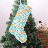 Fried Eggs Pattern Print Design 04 Christmas Stocking