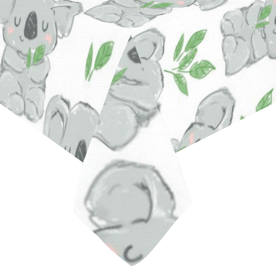 Hand drawn Koala leaves pattern Tablecloth