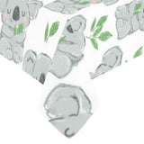 Hand drawn Koala leaves pattern Tablecloth