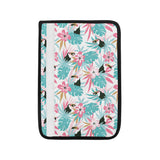 Toucan tropical flower leave pattern Car Seat Belt Cover