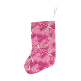 Beautiful dragonfly pink background Christmas Stocking