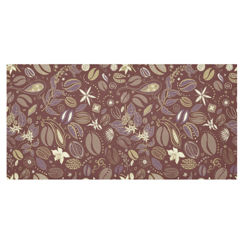 Coffee bean flower pattern Tablecloth