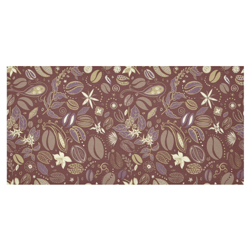 Coffee bean flower pattern Tablecloth