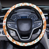 Squirrel Pattern Print Design 05 Car Steering Wheel Cover