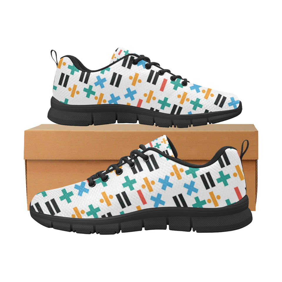 Math Pattern Print Design 05 Men's Breathable Sneakers ( Model 055)