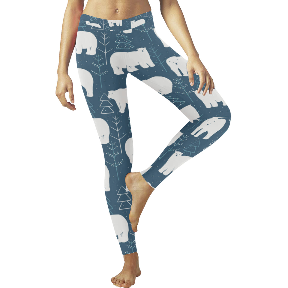 polar bear mother her child pattern Women's Legging Fulfilled In US