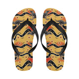 Kangaroo Australian aboriginal art pattern Unisex Flip Flops