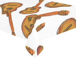 Paint Guitar Pattern Tablecloth
