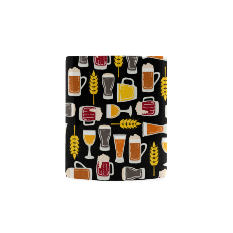 Beer type pattern Classical White Mug (Fulfilled In US)