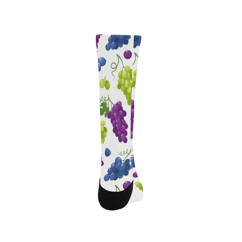 Grape pattern Crew Socks