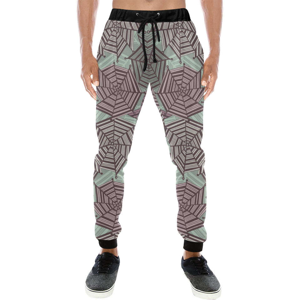 Spider web cobweb design color pattern Unisex Casual Sweatpants