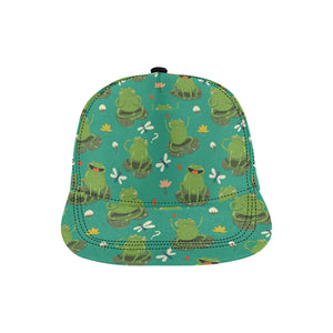 Cute frog dragonfly design pattern All Over Print Snapback Cap