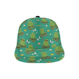 Cute frog dragonfly design pattern All Over Print Snapback Cap