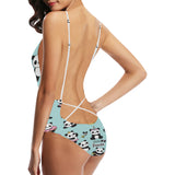 Cute baby panda pattern Women's One-Piece Swimsuit
