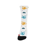Colorful helicopter pattern Crew Socks