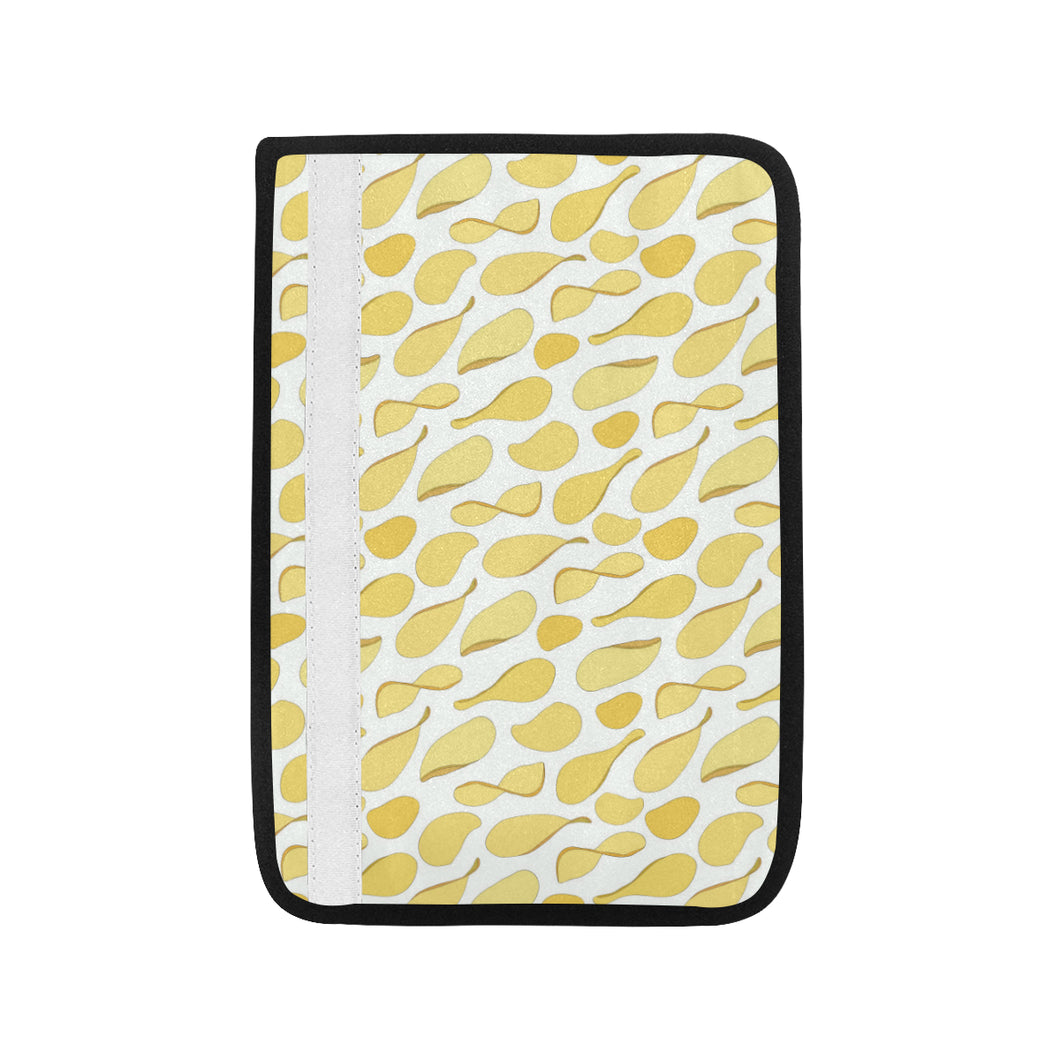 Potato Chips Pattern Print Design 02 Car Seat Belt Cover