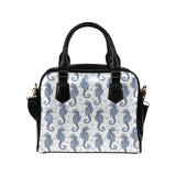 Seahorse pattern background Shoulder Handbag