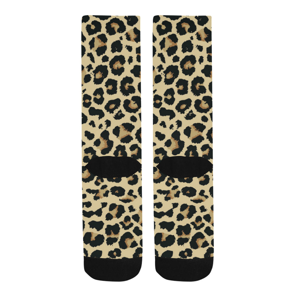 Leopard print design pattern Crew Socks
