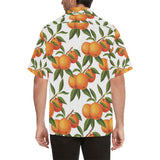 Oranges pattern background Men's All Over Print Hawaiian Shirt