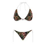 Horse head wild roses pattern Sexy Bikinis Two-Piece Swimsuits