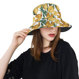 yellow tulips pattern Unisex Bucket Hat