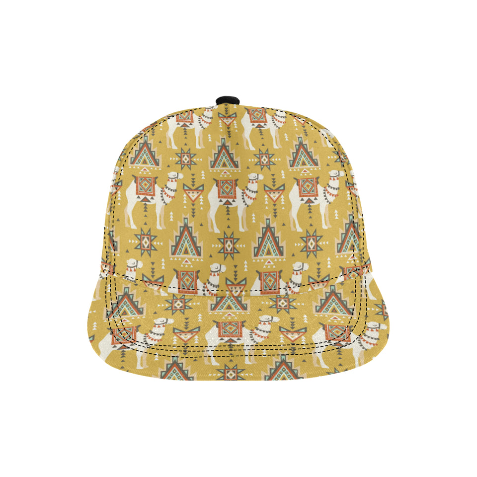 Camels ethnic motif pattern All Over Print Snapback Cap