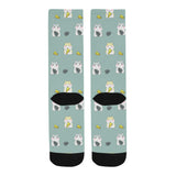 Cute hamster cheese pattern Crew Socks