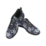 Bicycle Pattern Print Design 03 Men's Breathable Sneakers ( Model 055)