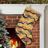 Kangaroo Australian aboriginal art pattern Christmas Stocking