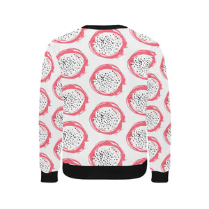 Hand drawn dragon fruit Men's Crew Neck Sweatshirt