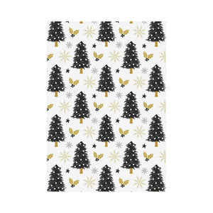 Christmas tree holly snow star pattern House Flag Garden Flag