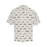 Mustache Beard Pattern Print Design 05 Men's All Over Print Hawaiian Shirt (Model T58)