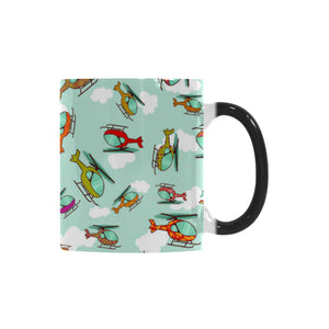 Helicopter design pattern Morphing Mug Heat Changing Mug