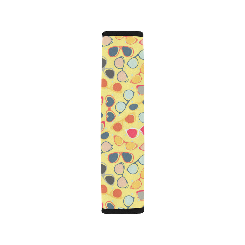 Sun Glasses Pattern Print Design 05 Car Seat Belt Cover