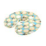 Bee honeycomb pattern U-Shaped Travel Neck Pillow