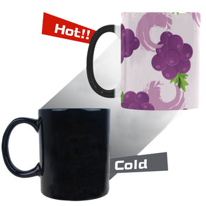 Cute Grape pattern Morphing Mug Heat Changing Mug