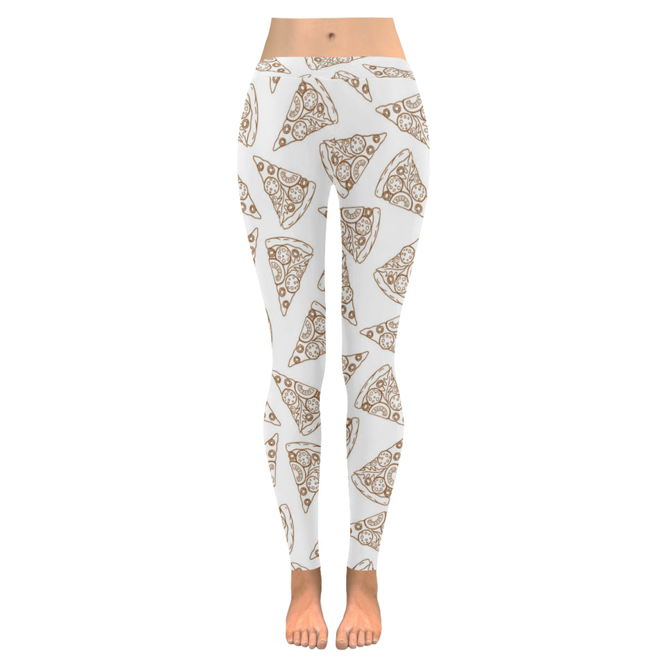 Hand drawn pizza pattern Women's Legging Fulfilled In US