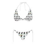 Cute ninja katana sword pattern Sexy Bikinis Two-Piece Swimsuits