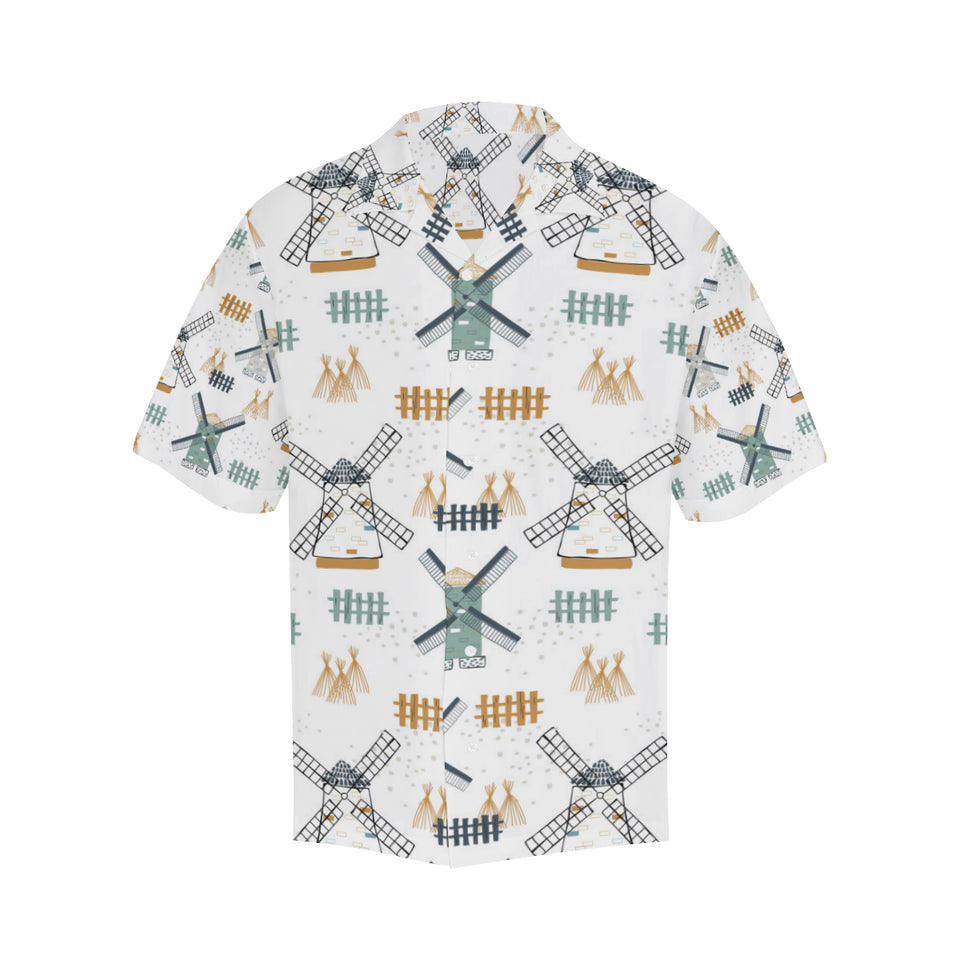 windmill pattern Men's All Over Print Hawaiian Shirt