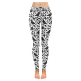 Crow dark floral pattern Women's Legging Fulfilled In US