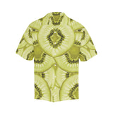 Sliced kiwi pattern Men's All Over Print Hawaiian Shirt