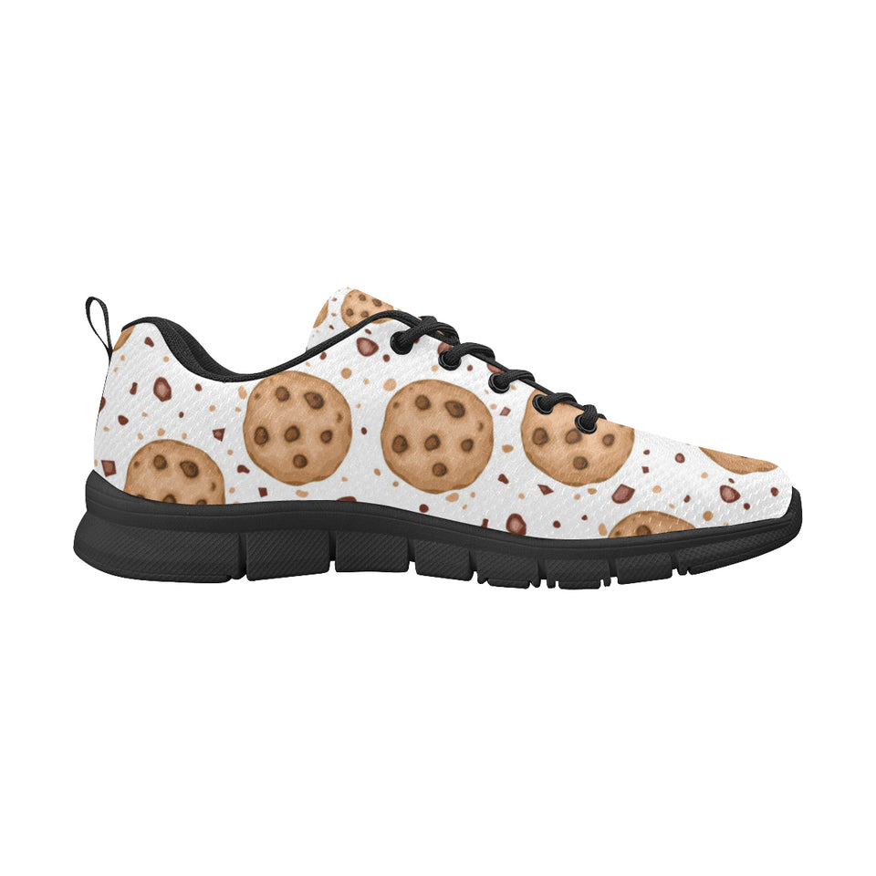 chocolate chip cookie pattern Women's Sneaker Shoes