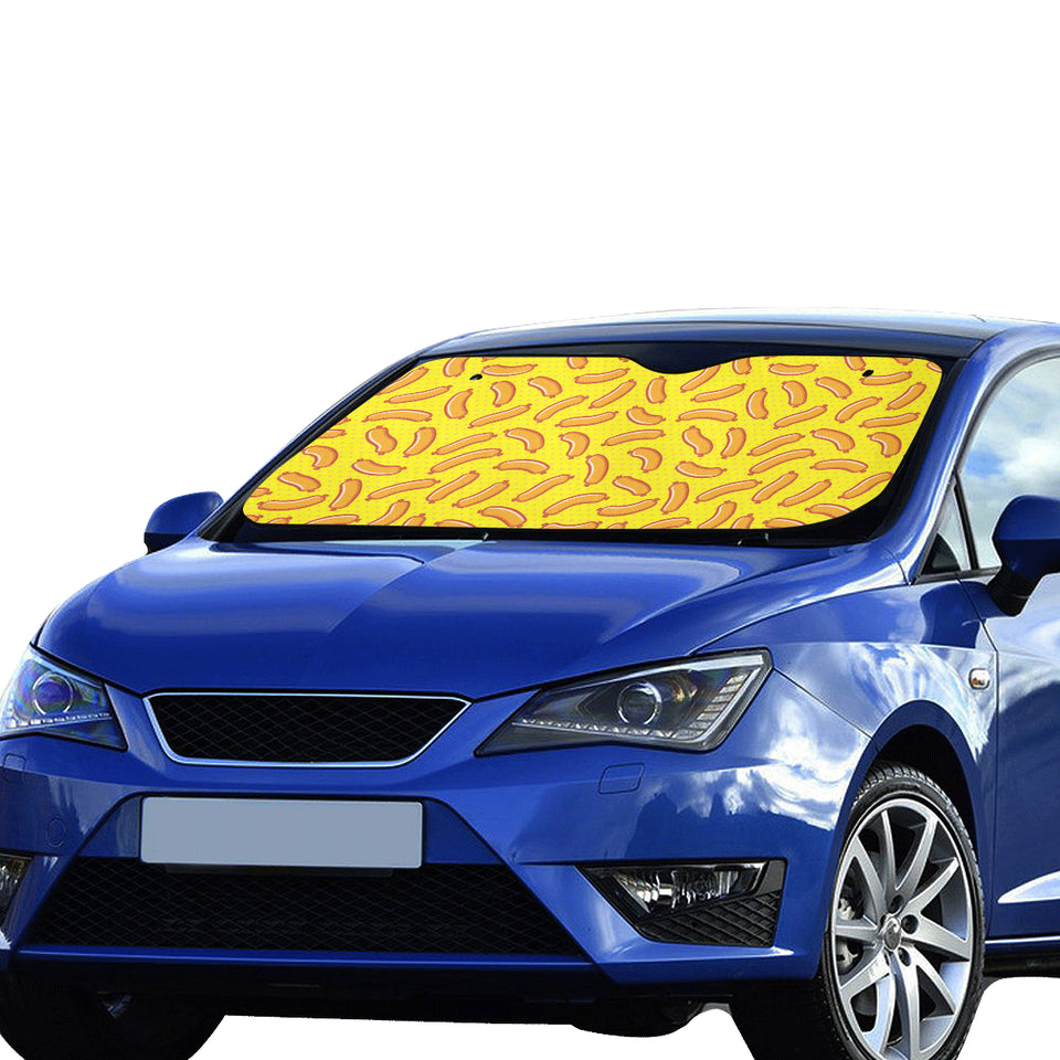 Sausage Pattern Print Design 01 Car Sun Shade
