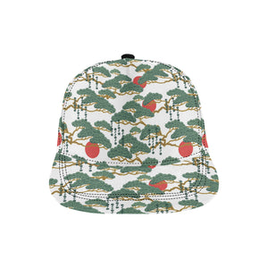 Bonsai red sun japanese pattern All Over Print Snapback Cap