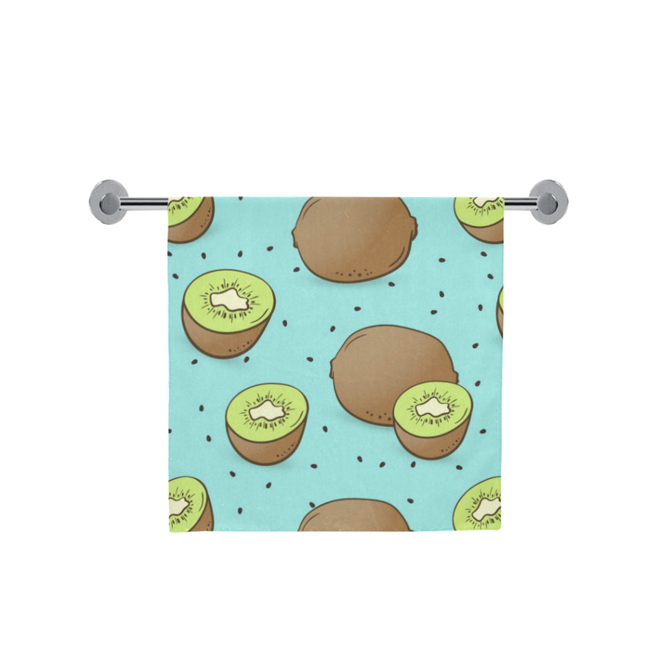 Kiwi blue background Bath Towel